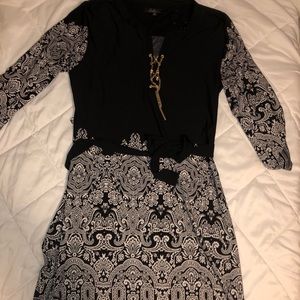 Black and white dress